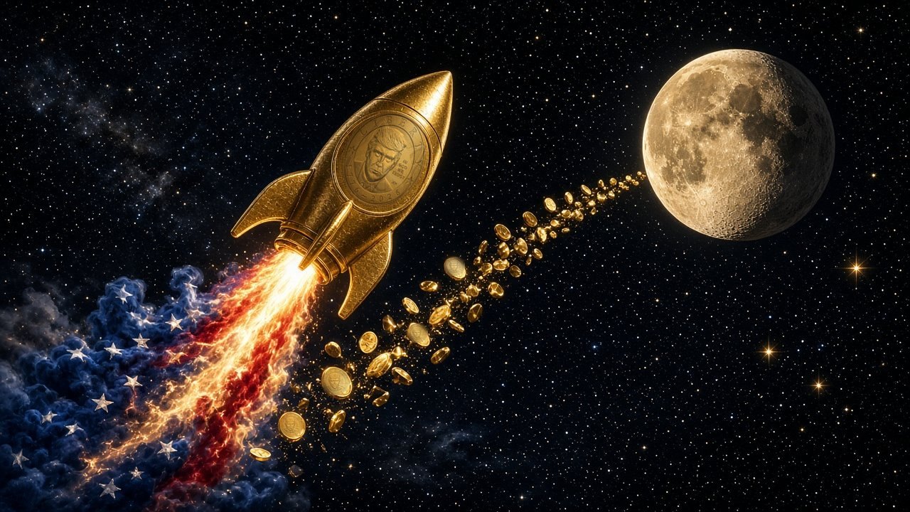 to the moon, in coins